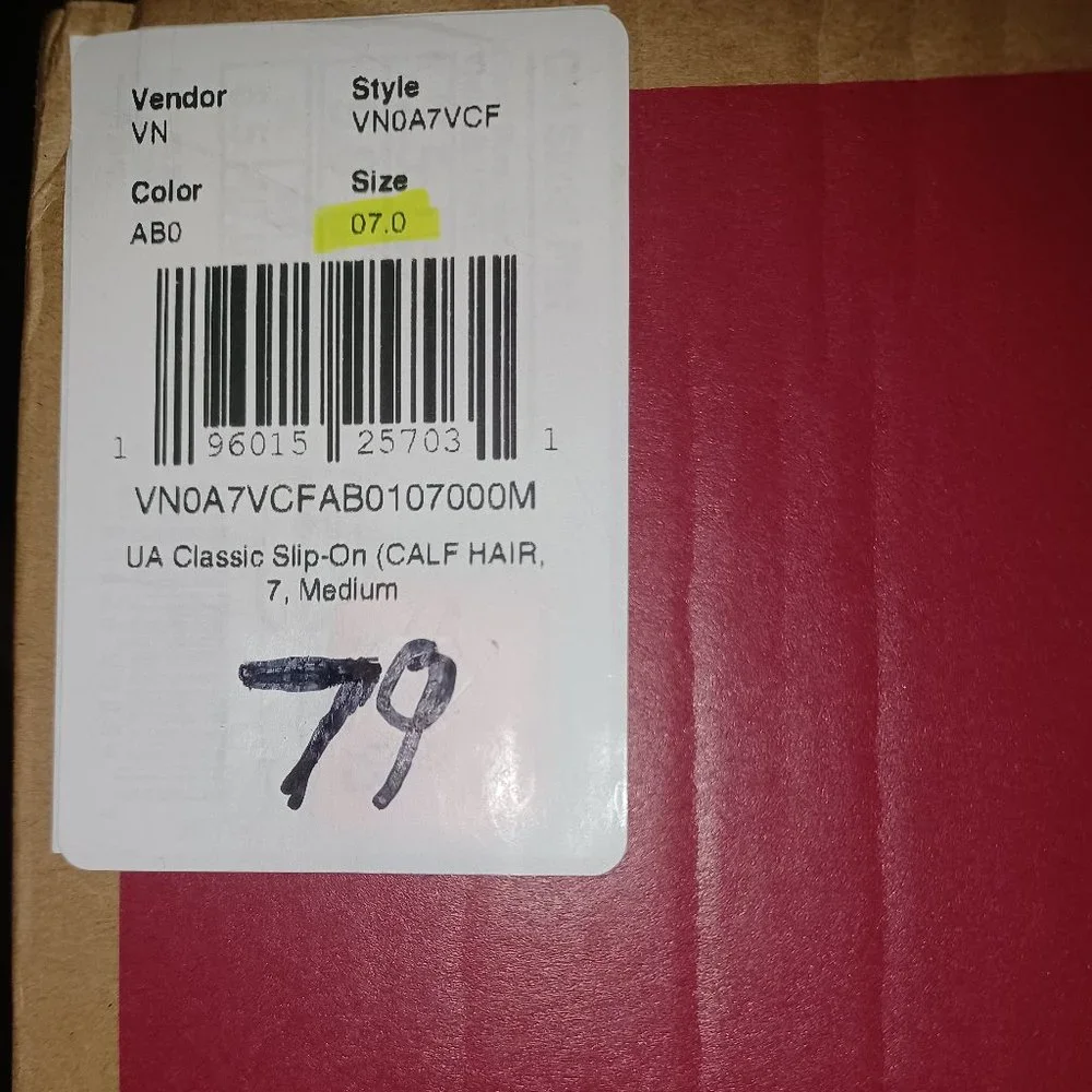 Vans Classic Slip-On Calf Hair Dark Leopard Black Men's 7/Womens 8.5 VN0A7VCFAB0 - Picture 11 of 12